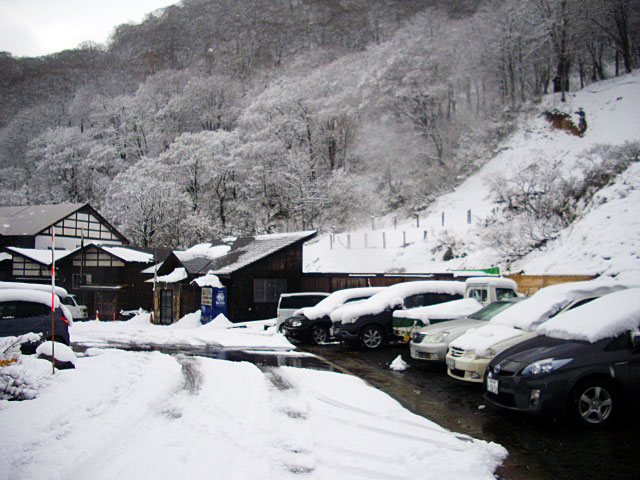 秋田泥湯温泉の雪景色2013